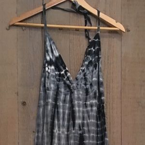 Full Length Prana Tie Dye Halter Dress